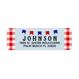 Picnic & Banner | Red White Blue Summer GRILLEN Pa