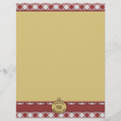 Picnic Barbecue Red Checkered Letterhead (Vorderseite)
