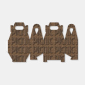 Picnic Basket Funny Wicker Look Typografy Party Geschenkschachtel (Ungefaltet)