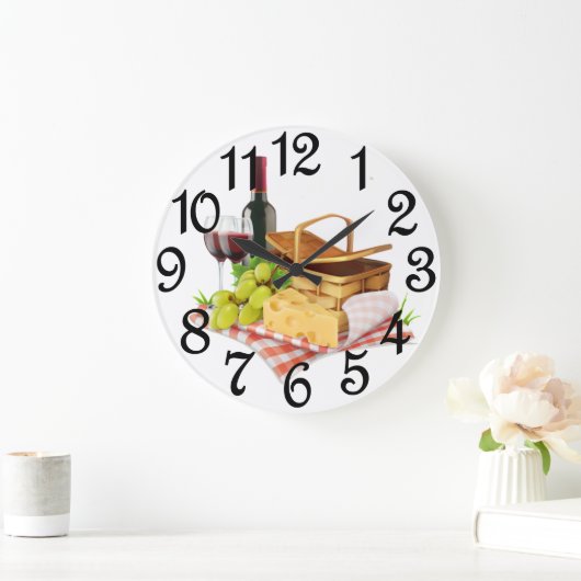 Picnic Basket Große Wanduhr (Zuhause)