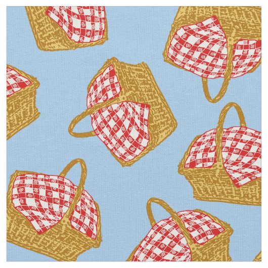 Picnic Basket Muster Stoff (Nahaufnahme)