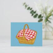 Picnic Basket Postkarte (Stehend Vorderseite)
