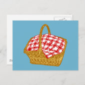 Picnic Basket Postkarte (Vorne/Hinten)