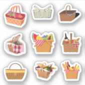 Picnic Basket Stickers Aufkleber (Vorderseite)