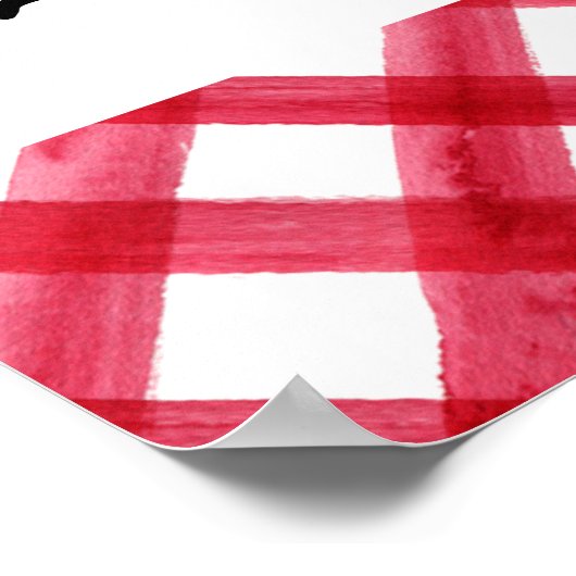 Picnic Birthday Welcome Sign Poster (Ecke)