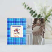 Picnic Cloth Baby Q Babydusche Dankeskarte (Stehend Vorderseite)