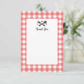 Picnic Cloud GRILLEN Vielen Dank Hinweis Dankeskarte (Stehend Vorderseite)