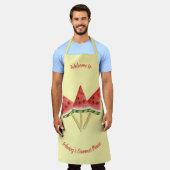 Picnic Collection - Wassermelone Personalisiert Schürze (Getragen)