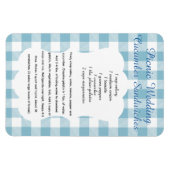 Picnic Cucumber Sandwich Recipe Magnet (Horizontal)