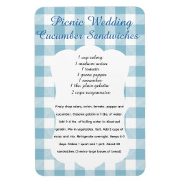 Picnic Cucumber Sandwich Recipe Magnet