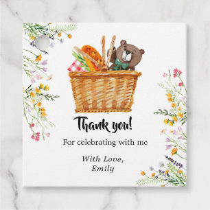 Picnic Danke Karte, Favoriten Geschenkanhänger