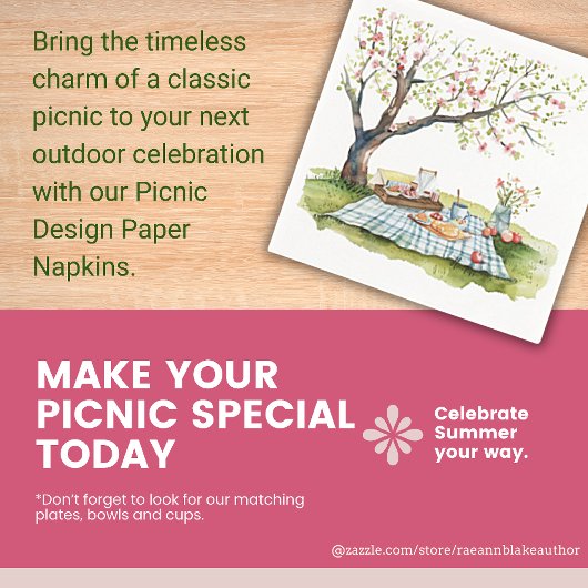 Picnic Design Paper Napkin Serviette