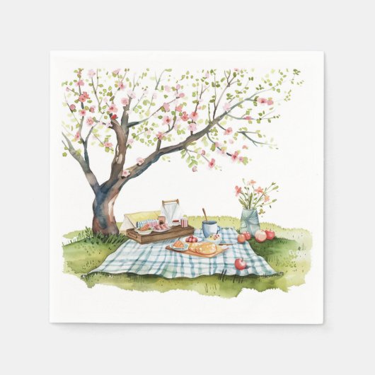 Picnic Design Paper Napkin Serviette (Vorderseite)