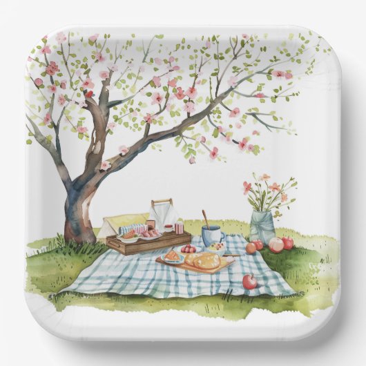 Picnic Design Square Paper Teller (Vorderseite)