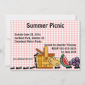 Picnic Dives, Marching Ants Party Einladung (Vorderseite)