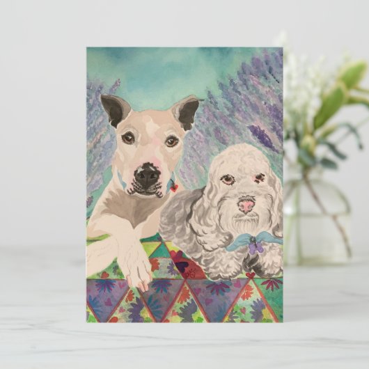 Picnic Dogs Save The Date (Stehend Vorderseite)