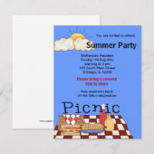 Picnic Einladung (Vorne/Hinten)