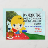 Picnic-Einladung Einladung (Vorne/Hinten)