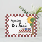 Picnic-Einladung Einladung (Stehend Vorderseite)