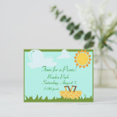 PICNIC-Einladung Einladungspostkarte (Stehend Vorderseite)