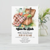 Picnic | Family Wiedersehen Einladung (Stehend Vorderseite)