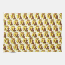 Picnic Frog liest ein Buch Geschirrtuch