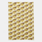 Picnic Frog liest ein Buch Geschirrtuch (Vertikal)