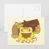 Picnic Frog liest ein Buch Postkarte (Vorne/Hinten)