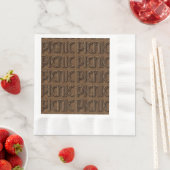 Picnic Funny Wicker Typografy Paper Party Napkins Serviette (Beispiel)