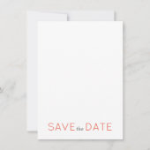 Picnic Garden Minimalistisch Black and White Weddi Save The Date (Vorderseite)