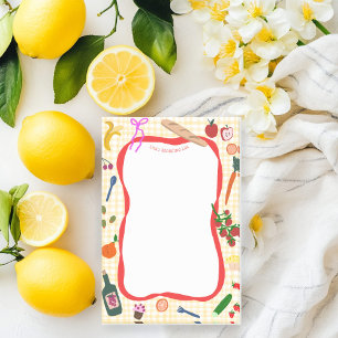 Picnic Gingham Niedlich CUSTOM Einkaufsliste Leben Post-it Klebezettel