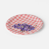 Picnic Grapes Pappteller (Schrägansicht)