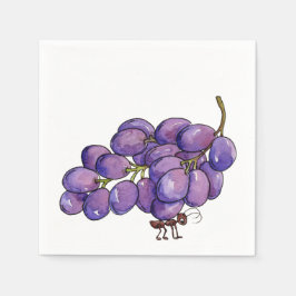 Picnic Grapes Serviette