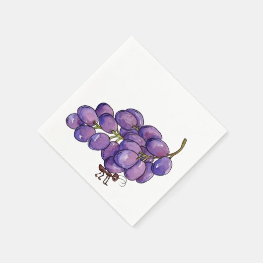 Picnic Grapes Serviette (Ecke)