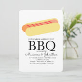 Picnic GRILLEN Cookout Hot Dogs Einladung (Stehend Vorderseite)