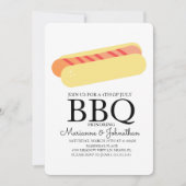 Picnic GRILLEN Cookout Hot Dogs Einladung (Vorderseite)