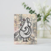 Picnic im Februar Postcard Postkarte (Stehend Vorderseite)