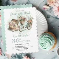 Picnic im Park Floral 30. Geburtstag Party
