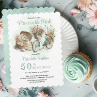 Picnic im Park Floral 50. Geburtstagsparty