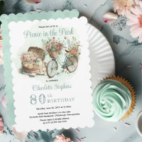 Picnic im Park Floral 80. Geburtstagsparty