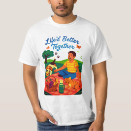 Picnic im Park Fun Pet Lover Vintager T - Shirt
