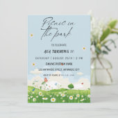 Picnic im Park Geburtstagsfeier Einladung (Stehend Vorderseite)