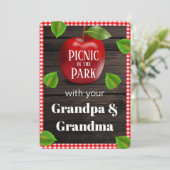 Picnic im Park Playdate Einladung (Stehend Vorderseite)