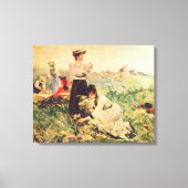 Picnic in der Normandie von Juan Luna. Leinwanddruck (Vorderseite)