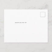 Picnic in Park Baby Dusche Blue Gingham Einladung Postkarte (Rückseite)