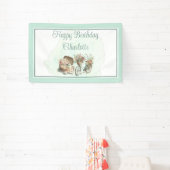 Picnic in the Park Floral Adult Birthday Party Banner (InSitu)