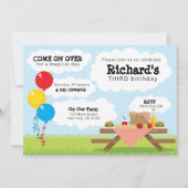 Picnic Invasion - Hell schöner Tag Einladung (Vorderseite)