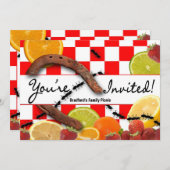 PICNIC/MEHRERE PARTY EINLADUNG (Vorne/Hinten)