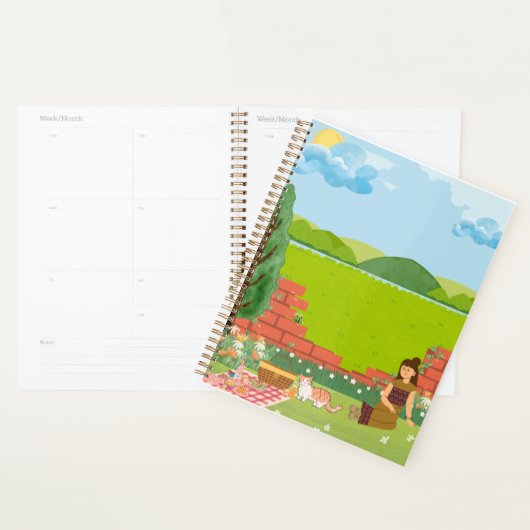 Picnic mit Cat-Ästhetik Moderne stilvolle Niedlich Planer (Anzeige)