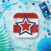 Picnic mit Uncle Sam Pappteller (Party)